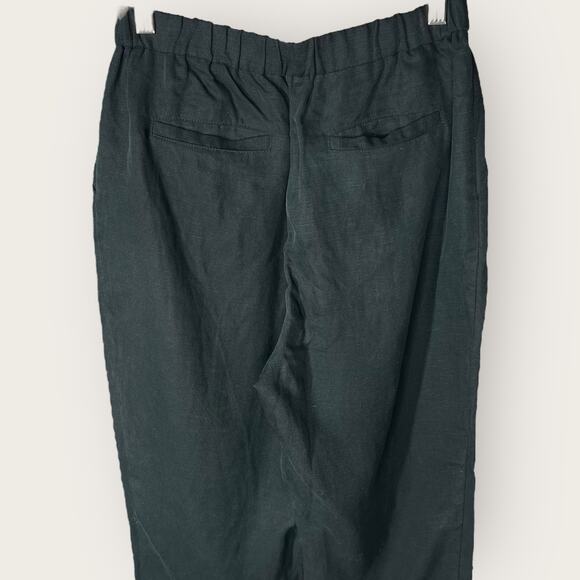 Vetta Linen Tapered Pants | Small | Black Tencel Linen Minimalist Capsule Work - Picture 7 of 9